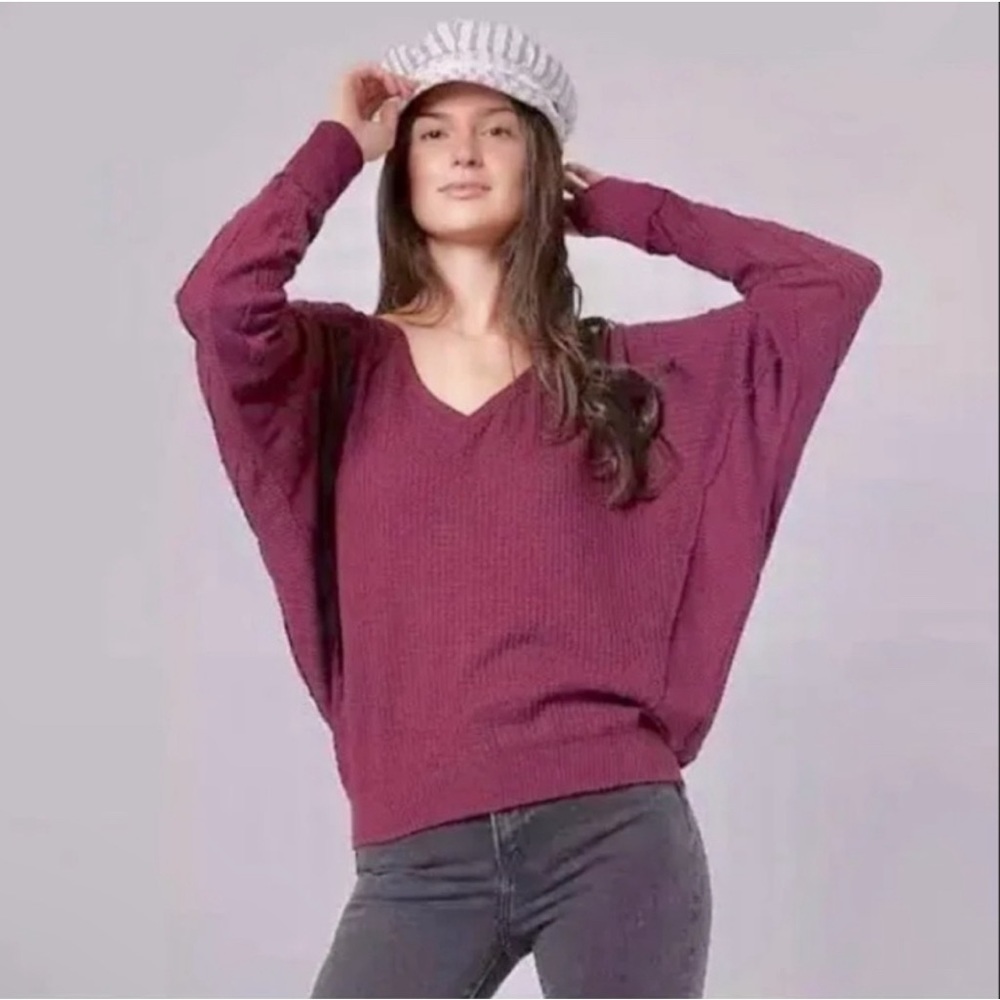 Free People Santa Clara Thermal Long Sleeve Shirt